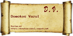 Domokos Vazul névjegykártya